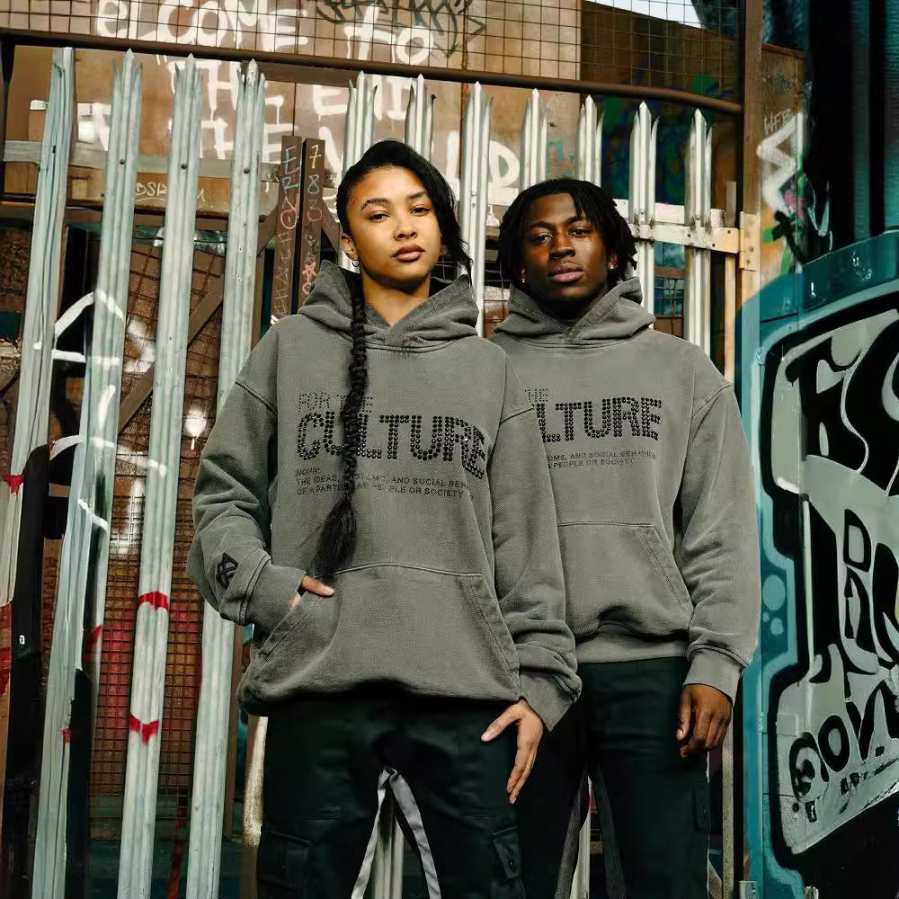 Damska Bluza z Kapturem Oversize „FOR THE CULTURE”