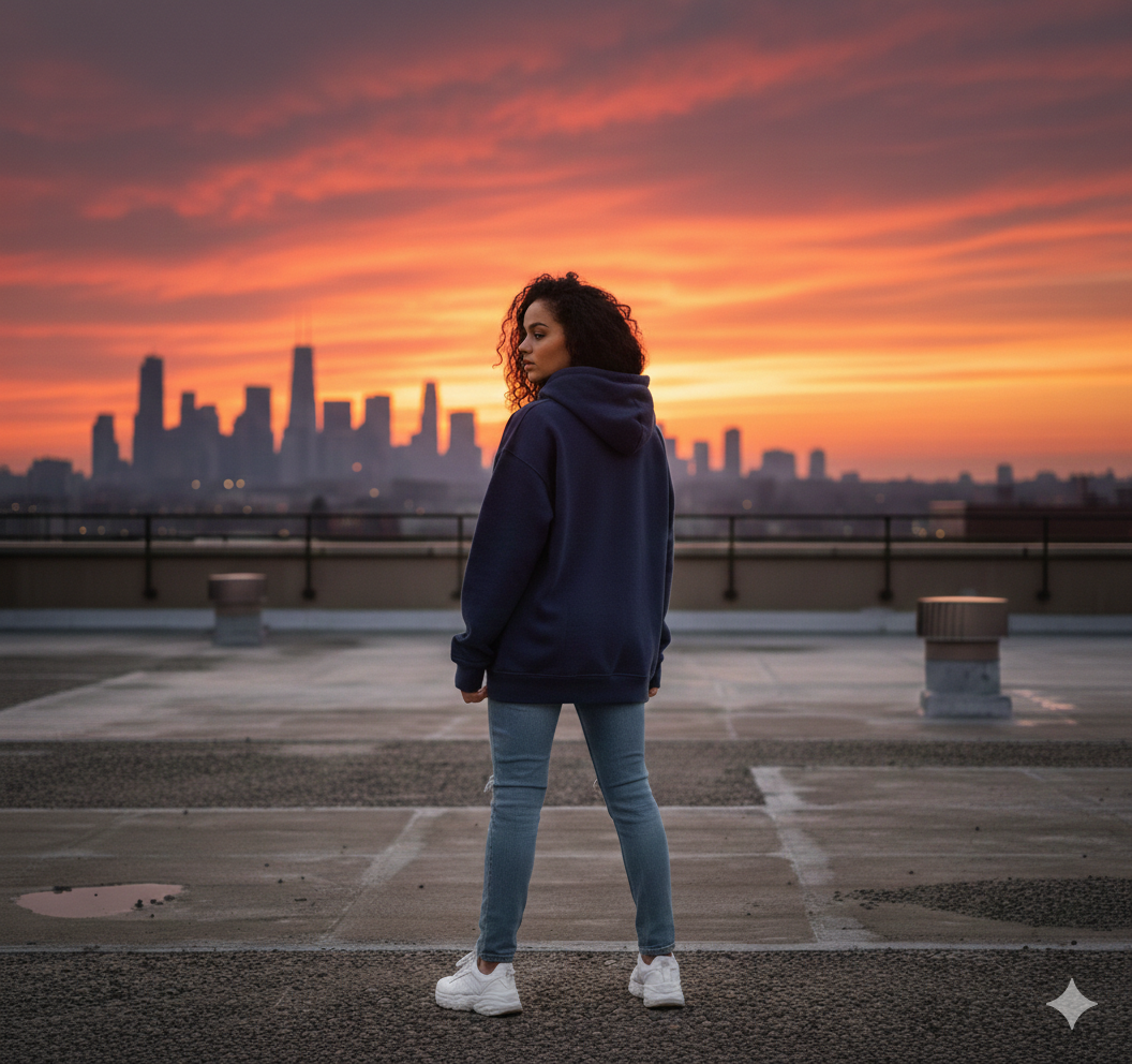 Damska Bluza z Kapturem Oversize „FOR THE CULTURE”