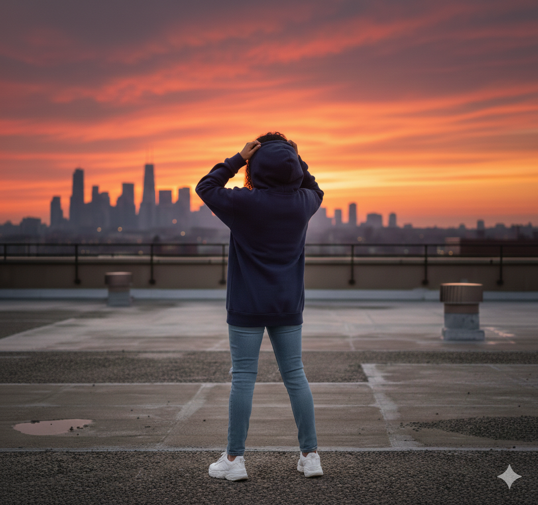 Damska Bluza z Kapturem Oversize „FOR THE CULTURE”